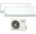 Produktbild: Dual Split Klimaanlage ETHEREA R32 Panasonic Neue Z Serie - 5000+12000 btu A+++ mit WiFi Funktion
