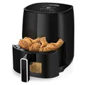 Produktbild: LEHMANN Heißluftfritteuse 3,5L, 1400 W, Air Fryer mit 8 Programmen, 80-200°C, Antihaftbeschichtung, Timer, Spülmaschinenfester, Friteuse ohne Öl und Fett für Grillen, Backen, Dehydrieren