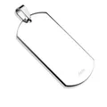 Produktbild: Anhänger Armee Erkennungsmarke Silber aus Edelstahl Unisex DogTag Tags ID Key