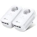 Produktbild: TP-Link Powerline AV1300 TL-PA8030P KIT, 2 Adapter, bis 1300 MBit/s, mit Steckdose