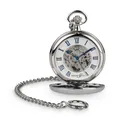 Produktbild: Hermann Jäckle Ettlingen II Skelett Taschenuhr Handaufzug Kette & Reiseetui