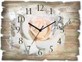 Produktbild: Artland Wanduhr In Buchstaben - Rose (wahlweise mit Quarz- oder Funkuhrwerk, lautlos ohne Tickgeräusche)