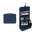 Produktbild: Kulturtasche zum Aufhängen | Faltbarer Reise Kulturbeutel mit Tragegriff | Multifunktionale Toilettentasche, platzsparende Kosmetiktasche, Waschtasche, Waschbeutel für Herren, Damen(Navyx)