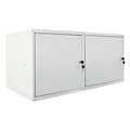 Produktbild: PROREGAL Mega Deal 2X Schließfachwürfel Cubic XL HxBxT 45x45x45cm Grau Schließfachschrank Metallspind Wertfachschrank Umkleideschrank 2 Fächer