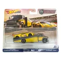 Produktbild: Hot Wheels PREMIUM Corvette C8.R und Carry On Team Transport #36 Neu & OVP