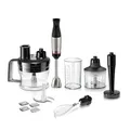 Produktbild: Bosch Stabmixer ErgoMaster Serie 6, 4 Edelstahl-Klingen, einhändig bedienbar, verschleißfreie Keramik-Kupplung, langlebig, Luftkühlung, Zerkleinerer, Kartoffelstampfer, Schneebesen, 1000 W, MSM6M673