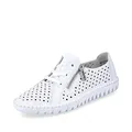 Produktbild: Rieker Damen Low-Top Sneaker M2300, Frauen Halbschuhe,Turnschuhe,Laufschuhe,straßenschuhe,Strassenschuhe,Sportschuhe,Weiss (80),38 EU / 5 UK