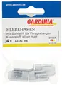 Produktbild: Gardinia Klebehaken für Vitragestangen, 4 Stück, Mit Stahlstift, Selbstklebend, Höhe: 11 mm, Silber-matt