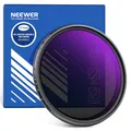 Produktbild: NEEWER 77mm Variabler ND Filter ND2-ND400, Hard Stop Limited Einstellbarer Graufilter mit mehrfach beschichtetem, wasserabweisendem, kratzfestem optischem Glas, schlankem Aluminiumrahmen