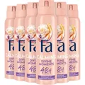 Produktbild: FA Deospray Divine Moments (6x 150ml), Deodorant mit dem Duft von wilder Kamelienblüte, Vegane Formel, stoppt Bakterien, Deo-Schutz ohne Aluminiumsalze