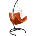 Produktbild: Amanka - Xl Hängesessel Relaxsessel 155x125cm In Terracotta Mit 210cm Gestell