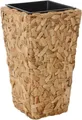 Produktbild: VIVANNO Pflanzkübel Wasserhyazinthe WILD Säule - Natur Geflochten (1 St), 28x28x60 cm
