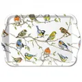 Produktbild: Ambiente Dekotablett Tablett klein 13 x 21cm  Vogel Motiv / birds meeting