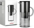 Produktbild: Stelton Wasserfilter-Kanne EM77 - Kompatibel mit Stelton Wasserfilterkartuschen oder Brita - Kunststoff Wasserkanne im modernen Stil - Reduziert Chlor, Kalkablagerungen - 2 Liter, Getönt