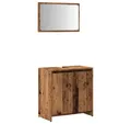 Produktbild: vidaXL Badezimmer-Set 2-tlg. Badmöbel-Set Altholz-Optik Holzwerkstoff, (1-St)