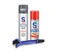 Produktbild: Dr. Wack S100 Kettenreiniger 300 ml + Weißes Kettenspray 2.0 400 ml + Bürste