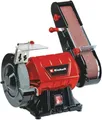 Produktbild: Einhell Stand-Bandschleifer TC-US 350 (350 Watt, Schleifband-/Schleifscheibenfunktion, Schutzhaube, Funkenschutzglas, inkl. Grobschleifscheibe + Schleifband) Kabelgebunden