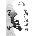 Produktbild: Globber Trike Explorer Foldable 4-in-1 Dreirad / Laufrad, Farbe: Schwarz - Grau