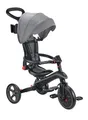 Produktbild: GLOBBER Explorer Trike Foldable 4in1 schwarz-grau – Dreirad, Laufrad und Kinderwagen in 10/8,5 Zoll – TPR-Sitz – höhenverstellbares Kinderfahrzeug