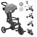 Produktbild: B-WARE: 732-120-2 GLOBBER EXPLORER TRIKE FOLDABLE 4in1 schwarz-grau