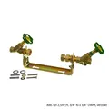 Produktbild: Wasserzählerbügel-m. Armaturen,waagerecht,verstellbar,Qn 2,5 m³/h,1