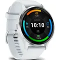 Produktbild: Garmin VENU® 3 VENU 3 Steinweiss/Silber mit Schnellwechsel-Silikon-Armband
