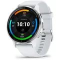 Produktbild: Garmin Venu 3 Smartwatch, Schnellwechsel-Silikon-Armband 22 mm Umfang: 135-200 mm, stone white