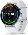 Produktbild: Garmin Venu 3 45 mm silber am Silikonarmband steinweiß [Wi-Fi]