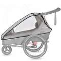 Produktbild: Qeridoo Regenschutz Kidgoo 1 / Kidgoo 1 Sport | Abdeckung Fahrradanhänger | Transparent speziell entwickelte Folie | Zubehör für Qeridoo | Regenschutz | Transparentes Regenverdeck