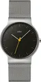 Produktbild: Braun Mens Slim 3-Hand Analogue Quartz Watch, Black Dial and Steel Milanese Mesh Strap, 38mm Stainless Steel Case, Model BN0211BKSLMHG.