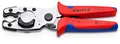Produktbild: KNIPEX Rohrschneider für Verbund- und Schutzrohre verchromt mit Mehrkomponenten-Hüllen 210 mm, 90 25 20
