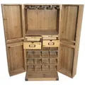 Produktbild: HTI-Living Barschrank Barschrank Imelda 107 cm (Stück, 1-St., 1 Barschrank) Hausbar Weinregal braun