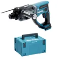 Produktbild: Makita Akku-Kombihammer f. SDS+ 18,0V im MAKPAC ohne Akku 1,5 Ah, ohne Ladegerät, DHR202ZJ, Blau, Silber