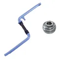 Produktbild: deTOX Fahrradkurbel Kurbel 170 mm einteilig Fauber USBB Lager 20 Zoll BMX (mit Tretlager, Silber)