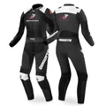 Produktbild: Bogotto Losail 2-Teiler Damen Motorrad Lederkombi, schwarz/weiß, 34