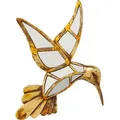 Produktbild: Kare-Design Dekovogel, Gold, Kunststoff, Glas, Vogel, Vogel, 27x32x4 cm, handgemacht, Dekoration, Skulpturen & Dekoobjekte, Dekotiere