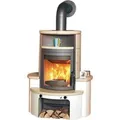 Produktbild: Hark Avenso GT ECOplus Kaminofen Ofenkacheln Creme 8 kW mit Automatik