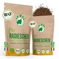 Produktbild: NanaNatura's Bio Radieschen Sprossen Samen 180g | Keimfähige Radieschensamen zur Sprossenzucht | Radies Rambo Rosa Rettich Keimsprossen fürs Sprossenglas