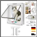 Produktbild: Große Katzenklappe (Außen Größe 28 x 24.9 cm), 4 Wege Verriegelung große