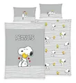 Produktbild: Wild South Shop Peanuts Bettwäsche Snoopy 40x60 + 100x135 cm, 100% Baumwolle, Renforcé mit Reißverschluss