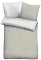 Produktbild: biberna 0840500 Wende-Bettwäsche Garnitur mit Kopfkissenbezug Melange-Flanell 1x 155x200 cm + 1x 80x80 cm, kitt