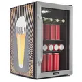 Produktbild: Klarstein Kühlschrank 70L, Kleiner Kühlschrank mit Herausnehmbaren Ablagen, Leiser Mini Kühlschrank mit Glastür & LED, Getränkekühlschrank Klein, Outdoor Geeignet, Biersafe für Flaschen, 0-10°C