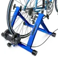 Produktbild: Rollentrainer Inklusive 6 Gänge-schaltung, Für 26-28 Zoll, Bis 120 Kg Belastbar, Indoor Fahrradfahren, Blau - Relaxdays