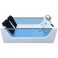 Produktbild: Home Deluxe Whirlpool, Weiß, Keramik, 180x60x120 cm, Badezimmer, Baden & Duschen, Badewannen