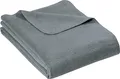 Produktbild: Erwin Müller Wohndecke Brescia Uni grau Größe 150x200 cm - schmuseweicher Flor, mollig warm und temperaturausgleichend