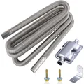 Produktbild: Abgasschlauch, Edelstahl, 300cm, Generator, Schalldämpfer, Abgasrohr, Klammern