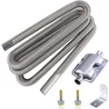 Produktbild: Auto Abgasschlauch Edelstahl 300cm Schalldämpfer Klammer Gasrohr Generator