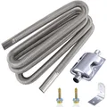 Produktbild: Abgasschlauch, Edelstahl, 300cm, Schalldämpfer, Klammer, Generator, Auto