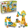 Produktbild: LEGO® DUPLO® 10476 Baustelle mit Baufahrzeugen 3-in-1-Set Kran Laster