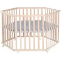 Produktbild: Roba Laufgitter, Natur, Holzwerkstoff, Sechseckig, 118.5x72.5x103.5 cm, Babymöbel, Laufstall Baby